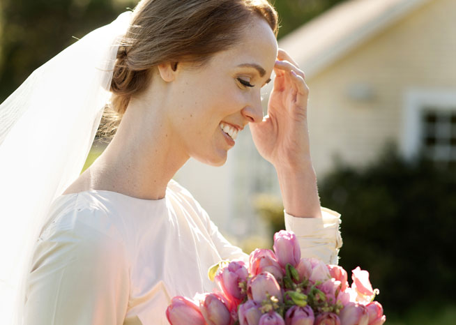Wedding makeup by Angela LaFlamme, San Francisco Bay Area makeup artist